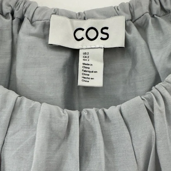 COS Women's Silver Blouse - Picture 4 of 6